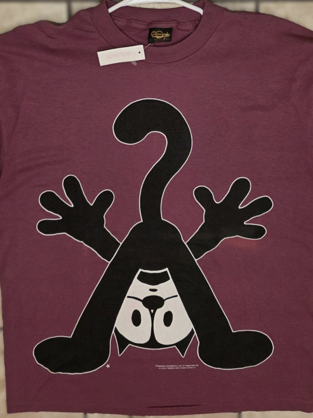 VTG 1994 NEW W/ TAGS Felix the Cat Single Stitch Changes T-Shirt Spencer XL